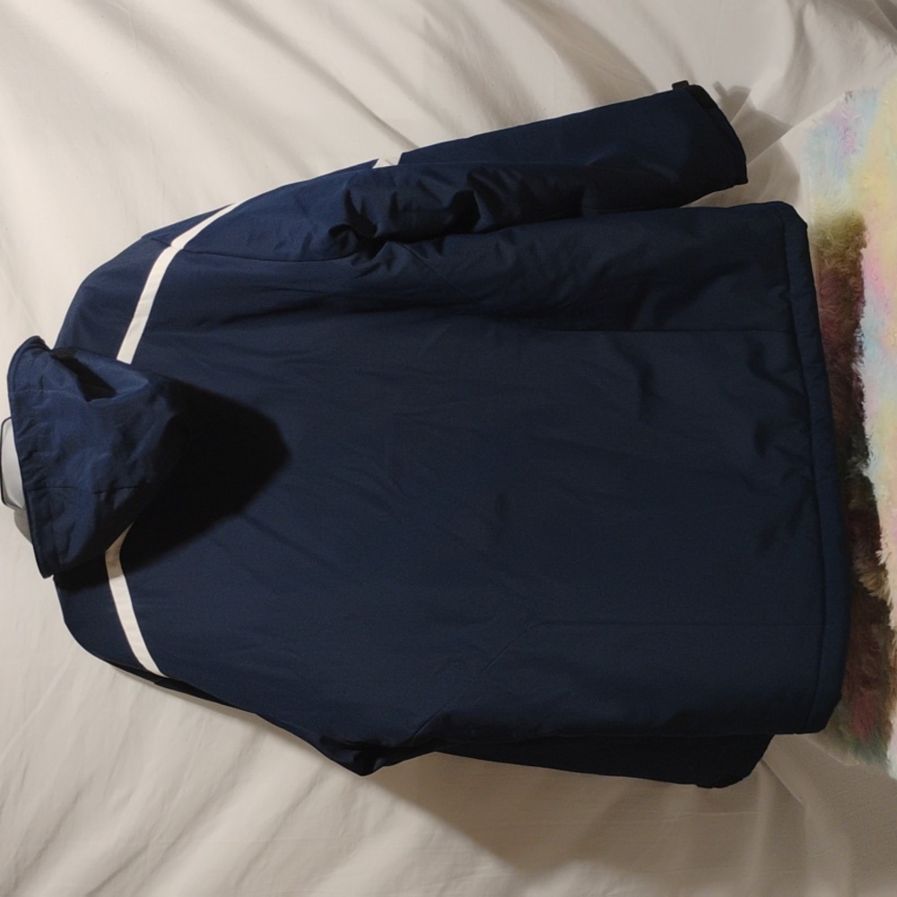 SALE! RARE! NWOT ADIDAS Notre Dame Climaproof Winter Y2K Coat Velcro/Zip Sz.L - Picture 7 of 15